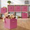Casafield Set of 6 Collapsible Fabric Cube Storage Bins - 11" Foldable Cloth Baskets for Shelves, Cubby Organizers & More